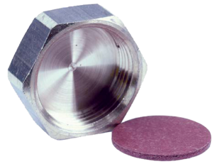 Rørdeler, lokk med pakning