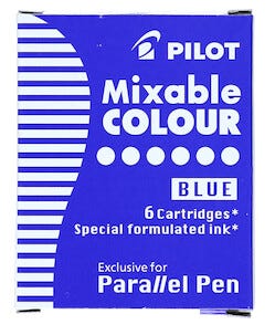 Pilot Parallel Pen, patroner, 6-pack