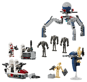 LEGO Star Wars Kloonisoturin ja taisteludroidin taistelupakkaus 75372, yli 7-vuotiaille