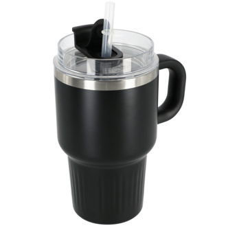 Liten termosmugg med sugrör, 0,6 liter