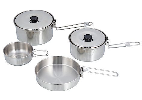 Kokkärlsset rostfritt 6 delar, Asaklitt