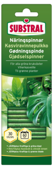 Substral näringspinnar gröna krukväxter, 30-pack