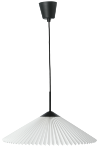 Northlight Ines plissert taklampe hvit, 45 cm