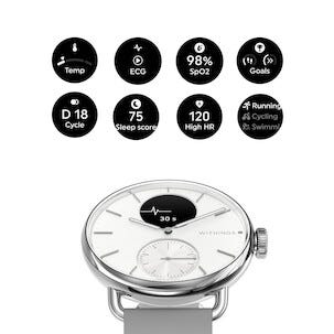 Withings ScanWatch 2 Pearl White smartklokke, 38 mm