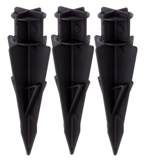 Markspjut 27 mm till solcellslampa, 3-pack
