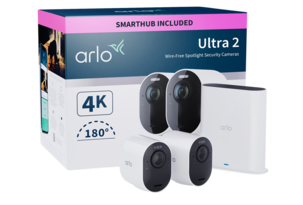 Arlo Ultra 2 Spotlight WiFi övervakningskamera, 2-pack