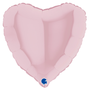 Ballong av folie, rosa hjärta