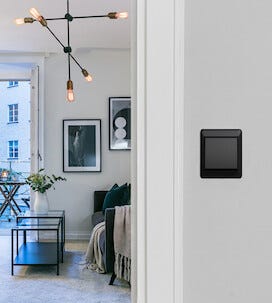 Elko RS utanpåliggande strömbrytare 1-pol/trapp, svart