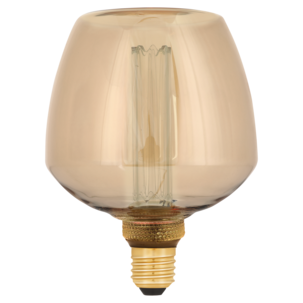 Dekorativ globlampa LED E27 filament Amber, 123 mm