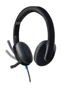 Logitech H540 USB-headset med mikrofon och sladd