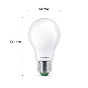 Varmvit LED-lampa E27 A60 2,3 W, Philips Ultra Efficient