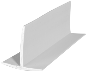 Dusjlist T-profil 40 mm x 2 meter, hvit