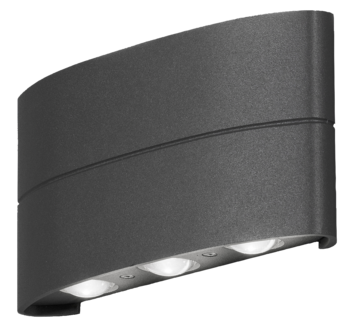 Ulkoseinävalaisin ylös/alas Chieri IP54, LED, 6W, Konstsmide