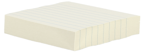 Notisblokk med linjerte ark, 101 x 101 mm