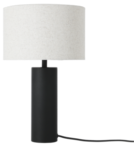 Northlight Edvin bordslampa med linneskärm, 40,5 cm