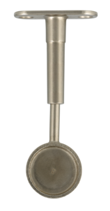 Putkenkannatin 25 mm:n vaatetangolle, kierrettävä, umpinainen pääty, 2 kpl