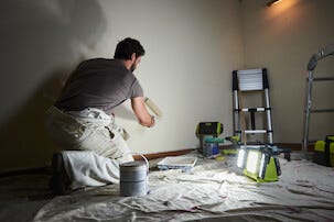 Ryobi RLPH18-0 hybrid arbeidsbelysning med LED-paneler