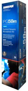 Mikrofon PG58 inkl. stativ och kabel, Shure