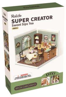 Rolife Super Creator miniatyrrom kafé, fra 12 år