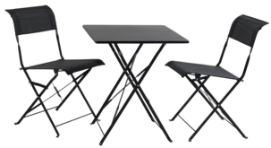 Caféset med bord och 2 stolar