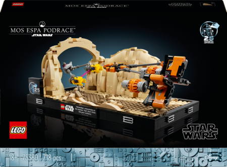 LEGO Icons Star Wars Mos Espa Podrace Diorama 75380, 18+