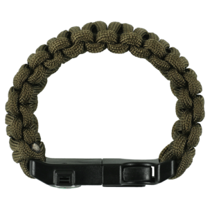Överlevnadsarmband 5-i-1 med kompass, tändstål och visselpipa