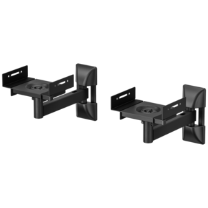 Exibel dubbla högtalarfästen för väggmontering, ställbara