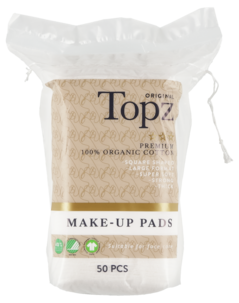 Topz Original Square Make-Up Pads bomullspads, 50-pakning