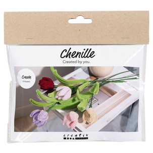 Creativ Company mini hobbysett tulipaner av piperensere