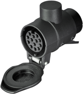 Adapter til tilhengerkontakt, 7 til 13-pol.