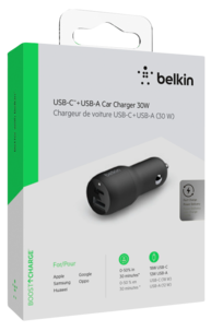 Mobilladdare USB-C 30 W, Belkin BoostCharge