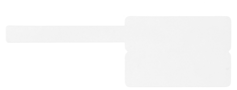 Tarraetiketit johdoille 3 x 4,5 cm, valkoiset, 80 kpl