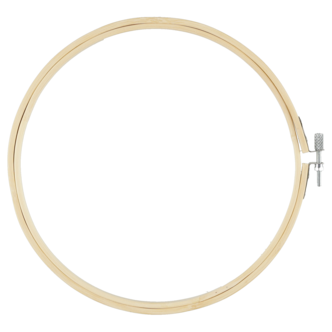 Rund broderiram i bambu, 21 cm
