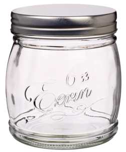 Glasburk med skruvlock