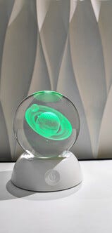 Bordslampa Saturnus RGB batteridriven, Northlight 