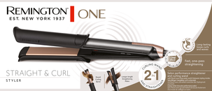 Remington One Straight & Curl Styler rette- og krølltang S6077