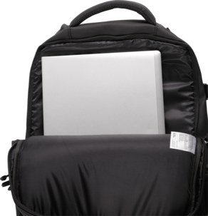 Weekendbag ryggsekk med PC-rom, svart, 22 l