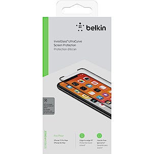 Skärmskydd för iPhone 11 Pro Max / iPhone XS Max, Belkin ScreenForce UltraCurve