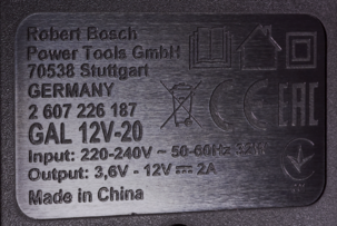 Bosch GAL 12 V-20 lader