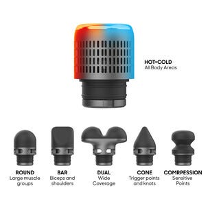 Sharper Image Powerboost Pro+ massagepistol, 6 munstycken