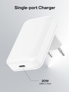 USB-C-lader, vinklet, 30 W