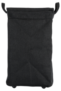 Pyykkikori pyörillä, musta