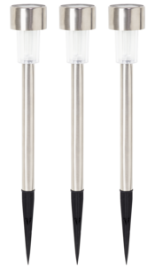 Solcellelampe, 3 stk/pk