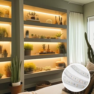 Växtbelysning LED-list med timer, 3 meter