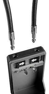 Masterlock nøkkelskap med kode og vaier