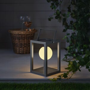 Solcellelykt metall, mørk grå, Northlight