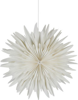 Northlight adventsstjärna papper, vit, 45 cm