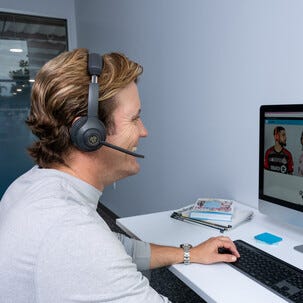 JLab GO Work trådlöst headset med mikrofon, 2 gen