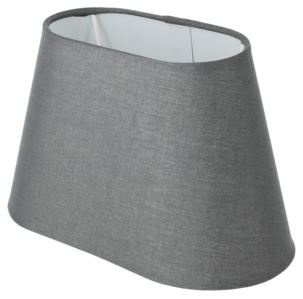 Northlight liten, oval lampeskjerm i stoff, 22 x 15 cm