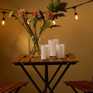 Blockljus solcell, LED, utomhus